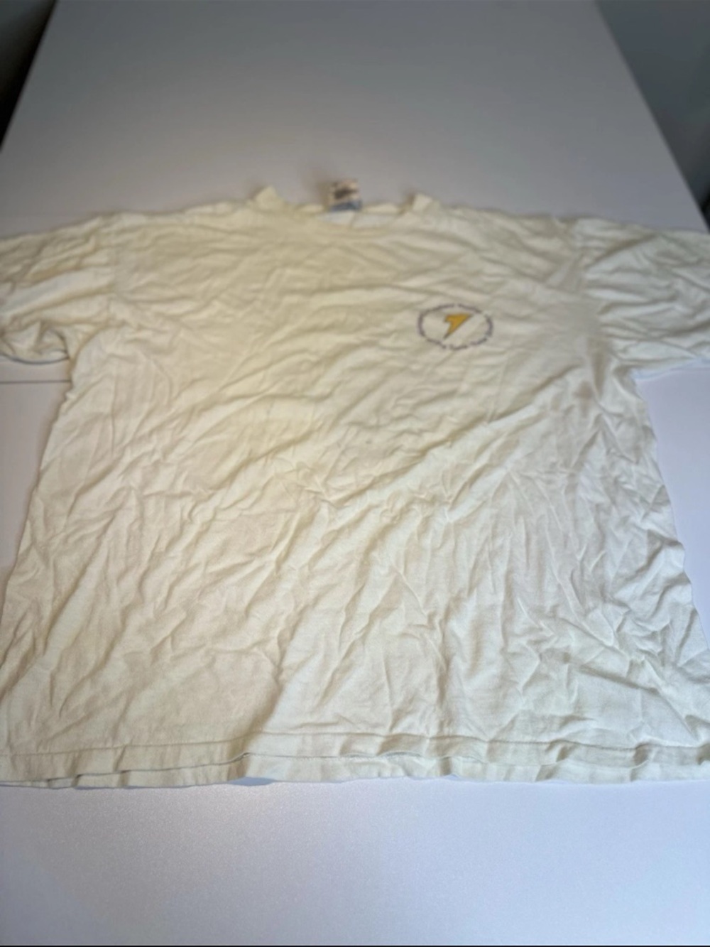 Gildan Cream Short-Sleeve Crewneck Tee